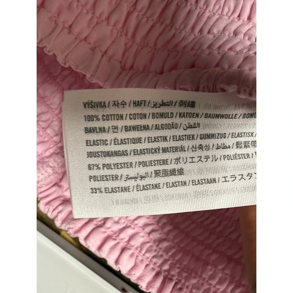 Hollister Skirt Sz S Pink Floral Embroidered‎ Tiered Ruffle Coquette High Rise